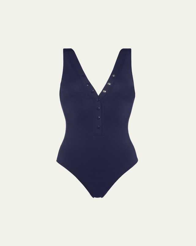 Icone Snap-Front One-Piece Swimsuit